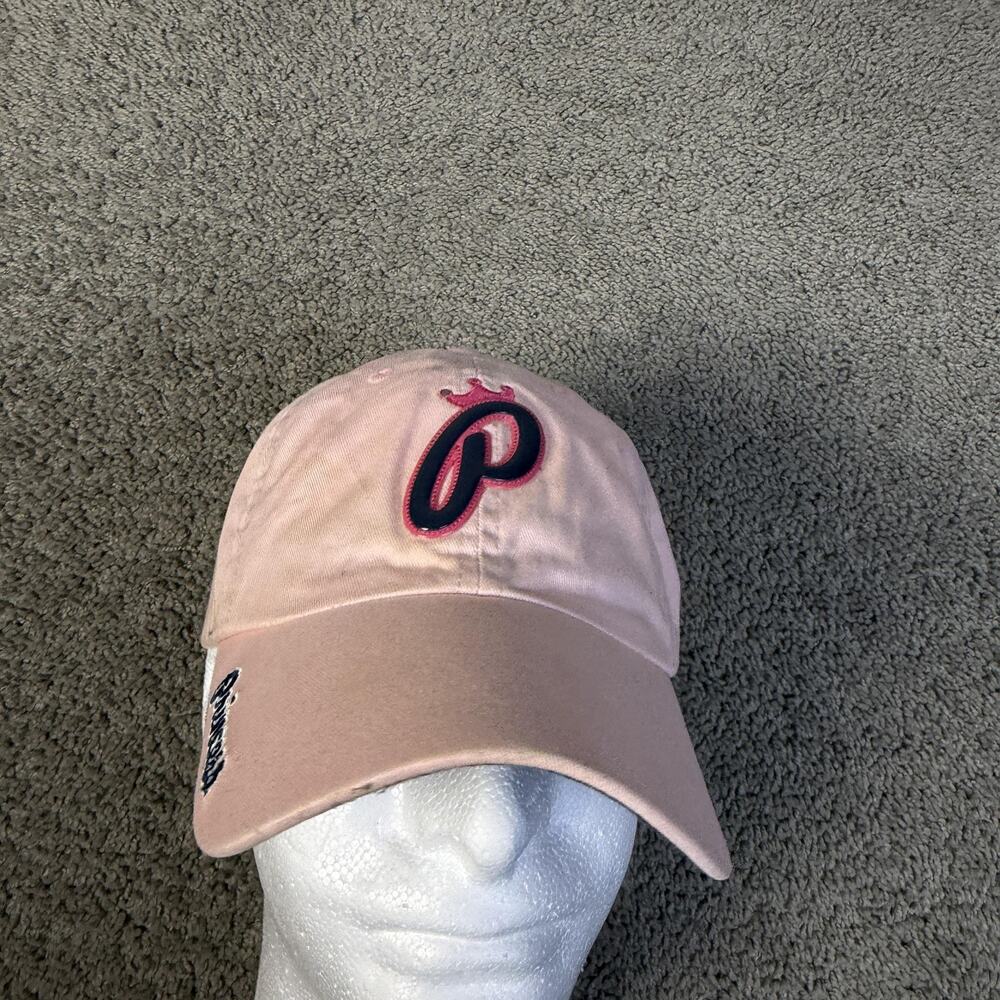 Disneyland Resort Hat Cap Strap Back Womens Adjustable Pink Princess Embroidered